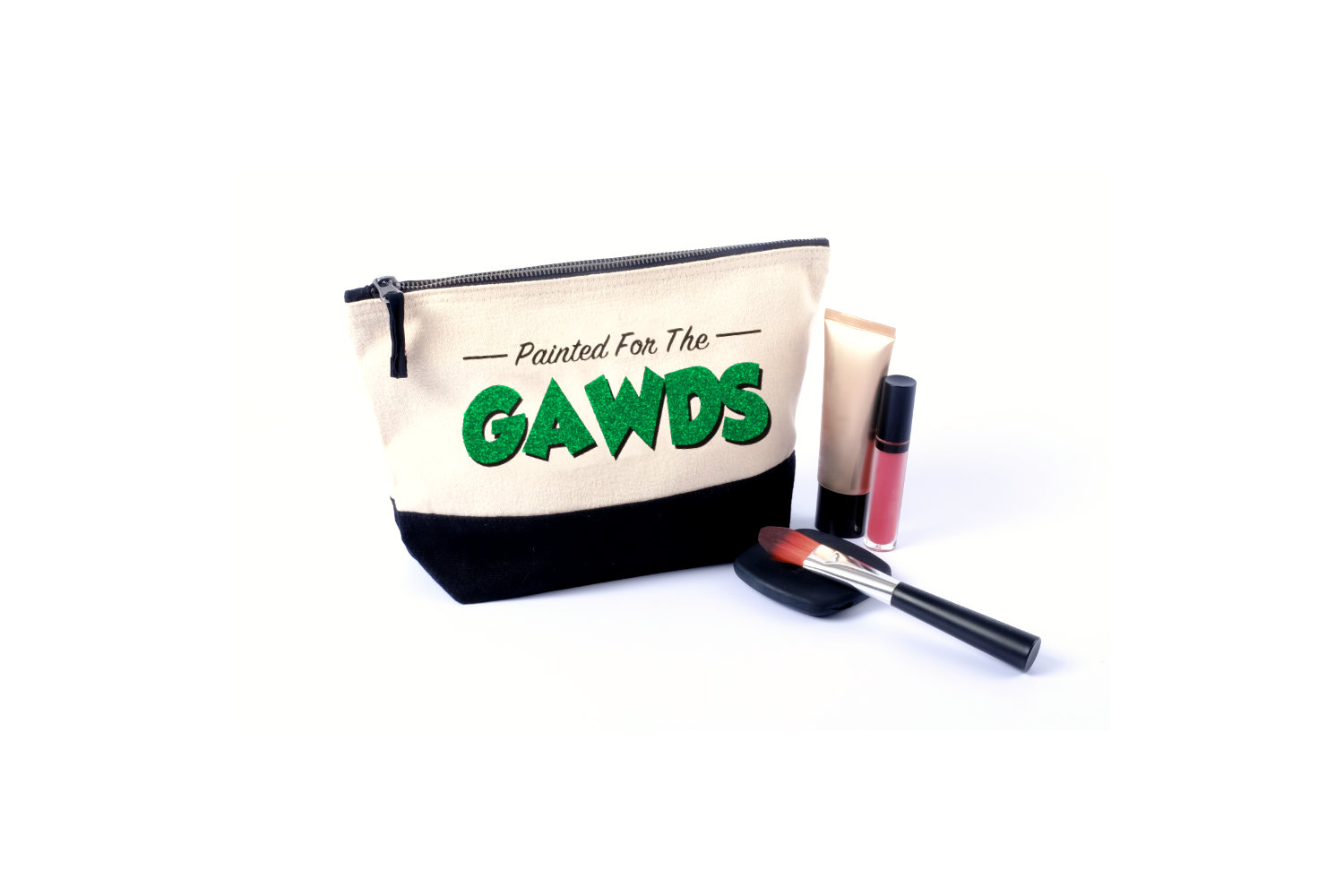 Painted For The Gawds Green Glitter